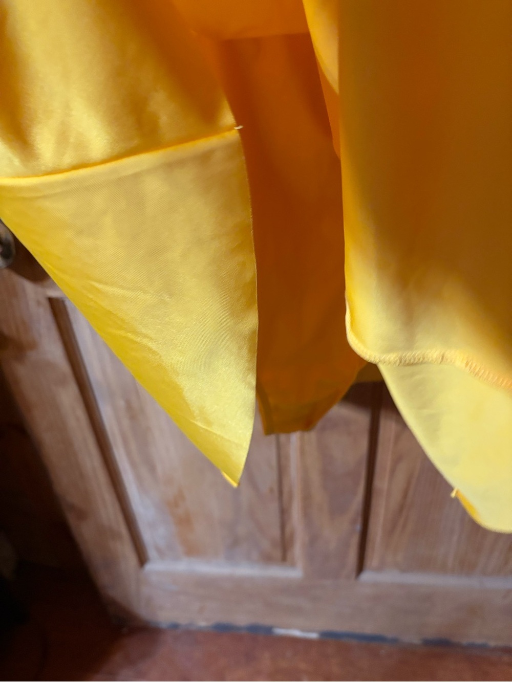 SHEIN Bright Yellow Lace-Up One-Piece Swim Dress - Picture 4 of 4